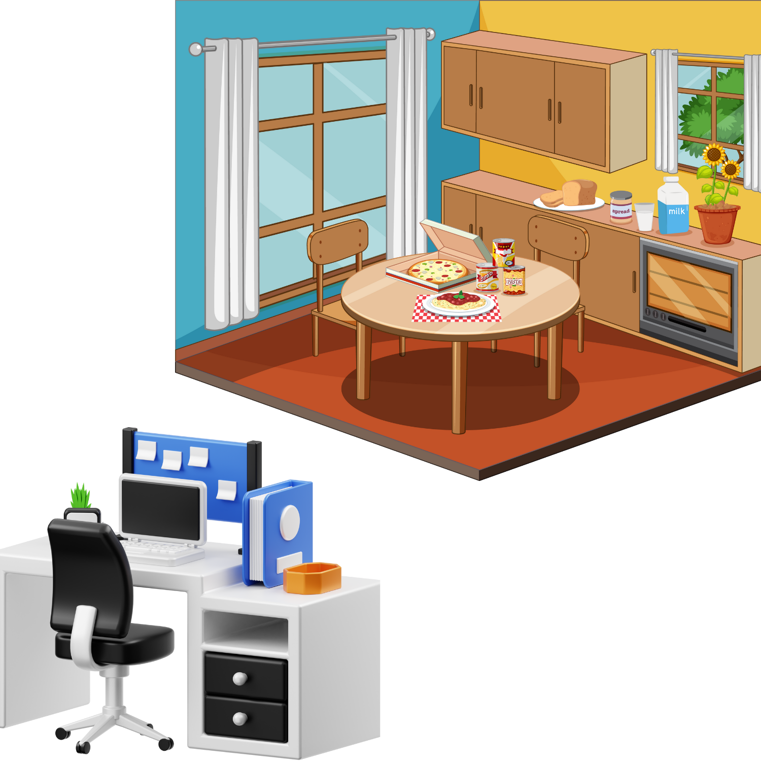 Mobilier de bureau et de maison