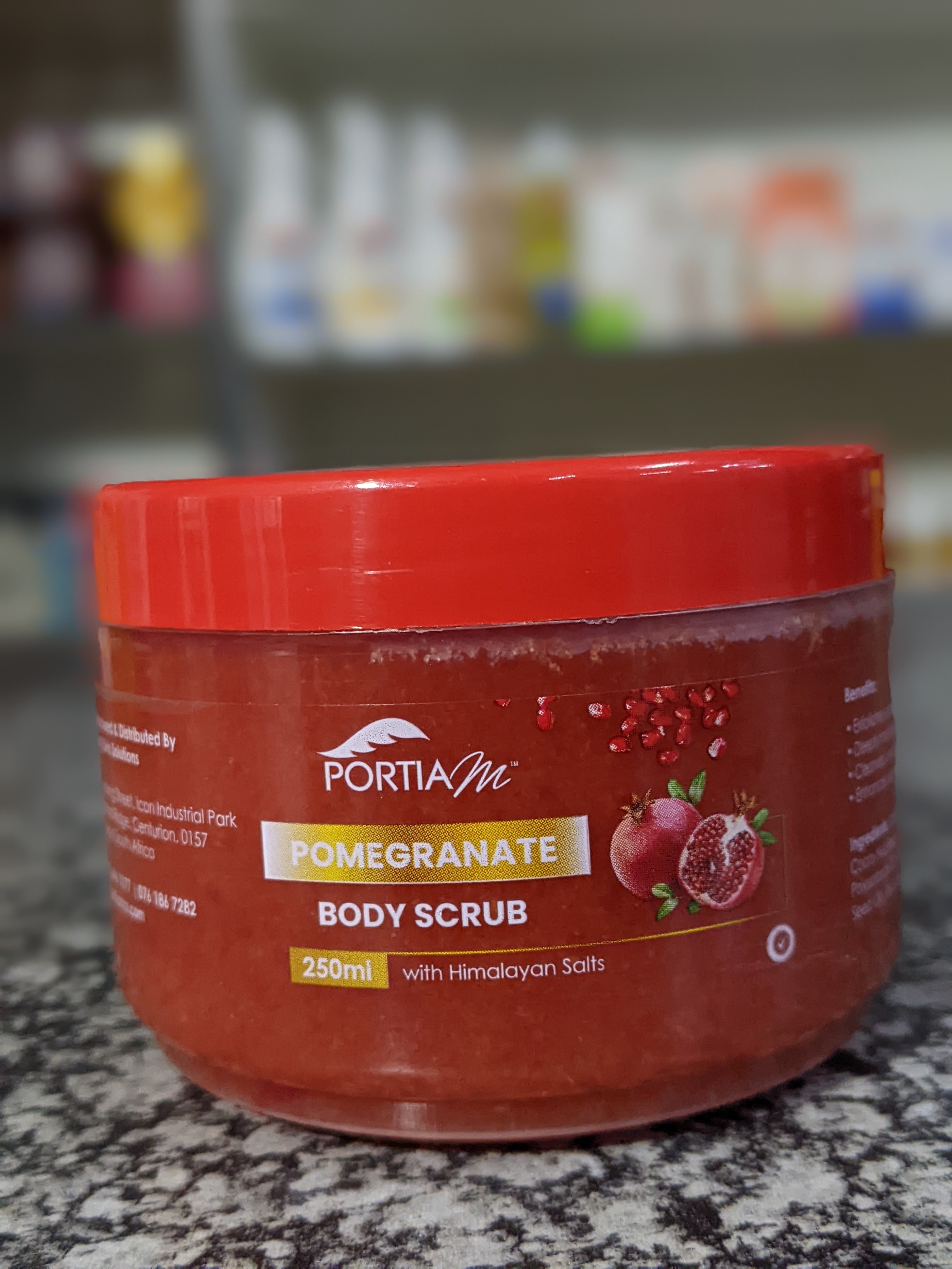 PORTIA M POMEGRANATE BODY SCRUB 250ML